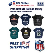 Pets First NFL Raglan Mesh Jersey for Dogs & Cats Comfortable Sporty Dog Jersey picture