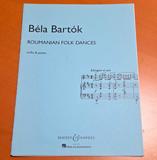 Béla Bartók Romanian Folk Dances Violin & Piano Duet Sheet Music picture