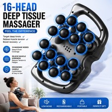 16 Head Massage Gun Deep Tissue Massager 9 Modes 99 Speed Levels Muscle Relaxing picture