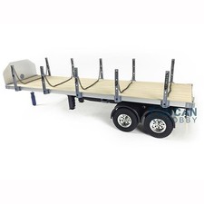 TOUCAN 1:14 2Axle RC Tractor Flatbed Semi Trailer for DIY TAMIYA Tractor Truck picture