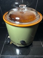 Vintage 1970s Rival Crock-Pot Slow Cooker Avocado Green Works Great picture