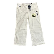 NWT Gloria Vanderbilt Mona Comfort Waistband White Dress Pants Size 16 P Average picture