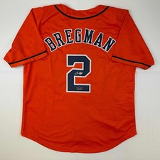 Facsimile Autographed Alex Bregman Houston Orange Jersey Size Men's XL picture