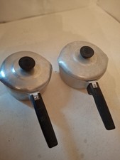 Vintage Magnalite Wagner Ware Sidney O Set Of Pans 4672P And 4682 w/ Lids 2qt picture