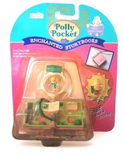 Polly Pocket FLOWER GARDEN LOCKET Enchanted Storybooks 1995 Bluebird NIP Vintage picture