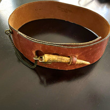 Etienne Aigner handmade leather belt with toggle. Vintage 50’s or 60. Rare find. picture