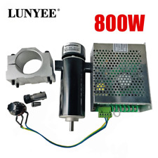 CNC Spindle Motor Kits Air Cooled 0.8kw DC110V 20000RPM High Speed ER11 For DIY picture
