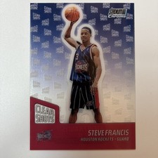 1999-00 Topps Stadium Club Chrome - Clear Shots Steve Francis #CS3 (RC) picture