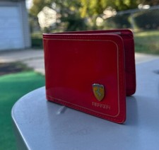 Ferrari Red Men Wallet Leather Card Holder Mens Purse Bifold (Limited Edition) picture