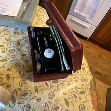 SINGER Featherweight Vintage Original Parts & Accessories Red Case,buttonholer picture