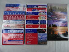 1999-2008 US Mint Uncirculated Sets OGP Envelope COA 218 Coins 10 Annual Sets picture
