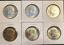 Kennedy Half Dollar 50C Silver Lot of 6 (1964-1969) Philadelphia Business picture