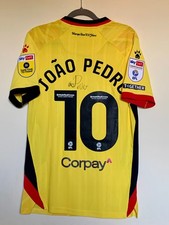 Joao Pedro match worn and signed auto 22/23 Watford Shirt Chelsea Brazil  picture