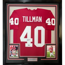 Framed Facsimile Autographed Pat Tillman 35x39 Arizona Red Reprint Jersey picture