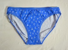 NWT M Love Gap Stretch Cotton Blue Hearts Bikini Panties Panty Underwear #355794 picture