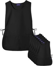Sivvan Unisex Cobbler Apron Adjustable Waist Ties 2 Front Pockets (6 Pack) picture