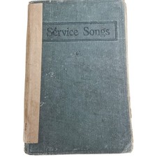 Service Songs Green Cloth HC Christian Endeavor Songbook Hymnal 1913 Antique picture
