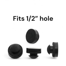 Large Rubber Push-in Ridged Stem Bumpers 1