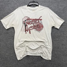 Vintage Indiana Hoosiers Basketball T Shirt Men’s Size Large 90s White/Red Faded picture