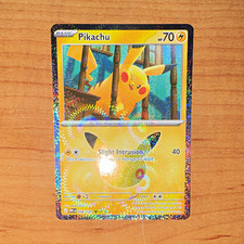 Pikachu 036/128 Holo Rare 70 HP Basic - Scarlet & Violet 30th Anniversary picture