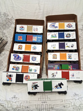 * LIONEL * DISNEY  1990S 13-PIECE O/027-GAUGE HI-CUBE BOX CARS ALL EXCELLENT picture