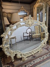 Large Exquisite 19th Century Italian Louis XV French Rococo style Mantle Mirror. picture