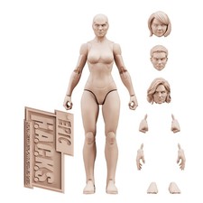 Champagne Beige 1:12 EPIC HACKS Blank Female Action Figure 6