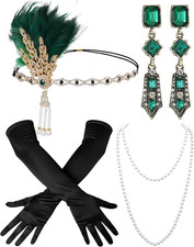 1920S Accessories for Women, 4 Pcs Roaring 20S Flapper Accessories Vintage 20S S picture