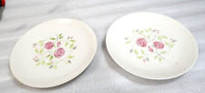 2 Vintage Ben Seibel Dinner Plates Wild Rose Iroquois Impromptu 1958 picture