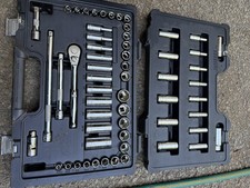 Silver Eagle Matco 3/8 Drive SAE Metric Socket Ratchet Tool Set w/ Case picture