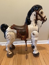 MOBO Vintage Metal Horse From England antique rare 1940 Cool Display Piece picture