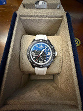 Breitling Endurance Pro 38mm Black Dial Quartz Chronograph White Strap picture