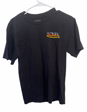 Von Dutch Men's Black Graphic Logo Double-Sided Crew Neck Cotton T-Shirt S picture