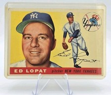 1955 Topps Ed Lopat #109 New York Yankees Vintage Baseball picture