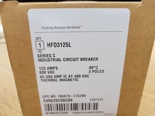 1Pc Circuit Breakers HFD3125L for HFD 3 Pole 125 Amp 600V 65k picture