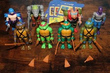 Super7 ReAction lot of eight Teenage Mutant Ninja Turtles TMNT figures picture