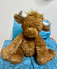 Hard To Find Retired Jellycat Fuddlewuddle Highland Cow Plush 9
