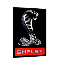 SHELBY COBRA  SIGN STICKER VINTAGE REPLICA SIGN. Makes A Great Gift picture