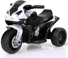 3-Wheel Kids Electric Motorcycle with Music & Headlights - BMW Licensed Fun picture