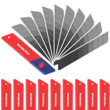WORKPRO 100-PC Snap-off Blades 18mm Utility Knife & Box Cutter Replacement Blade picture
