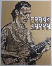 🎸 pristine vintage FRANK ZAPPA lithograph by K. Chillis 1982 👀WOWIE ZOWIE👀 picture