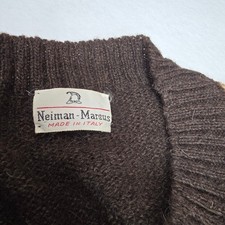 VTG 80s Neiman-Marcus Made in Italy Argyle Sweater Unisex Medium picture
