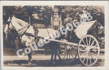 RPPC-Quebec City QC-Caléche-Carriage-Horse-Canada-Real Photo-RP picture
