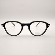 Eyevan 7285 313 c.1002 Glasses Black Gold Square Frame Japan 47mm NEW picture