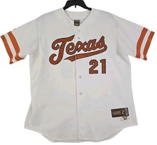 Roger Clemens #21 Texas Longhorns Majestic Jersey NCAA 1984 Baseball Made in USA picture