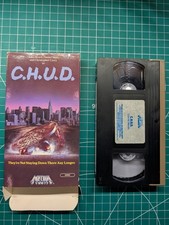CHUD VHS Tape Cult Horror Media Home Entertainment Double Flap Full Box C.H.U.D. picture