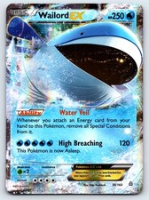 Wailord EX 38/160 Holo EX Rare Primal Clash Pokemon Lightly Played picture