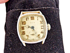 Antique Men's 1927 Elgin Wrist Watch Gold Filled Watch Repair Wadsworth Case picture