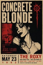 1985 CONCRETE BLONDE CONCERT POSTER WALL ART PRINT HOLLYWOOD CALIFORNIA picture