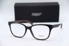NEW FEB 31ST TERRY C031365H05 BLACK BROWN MATTE AUTHENTIC EYEGLASSES 53-16 picture